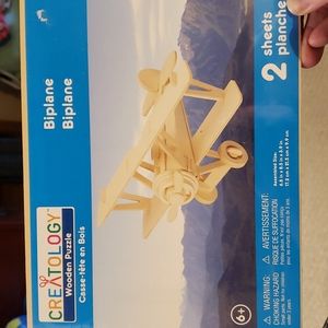 Creatology Wooden Puzzle - Biplane